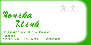 monika klink business card